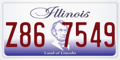 IL license plate Z867549
