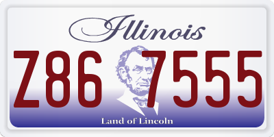 IL license plate Z867555