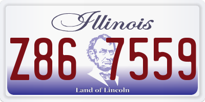 IL license plate Z867559