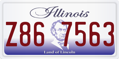 IL license plate Z867563