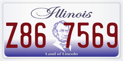 IL license plate Z867569
