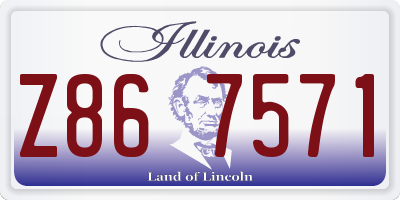 IL license plate Z867571