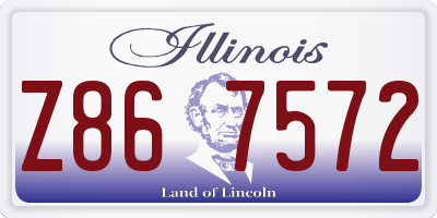 IL license plate Z867572