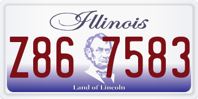 IL license plate Z867583