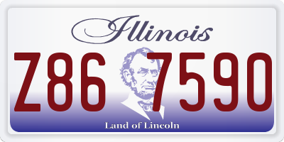 IL license plate Z867590