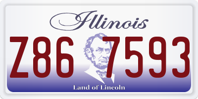IL license plate Z867593