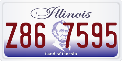 IL license plate Z867595