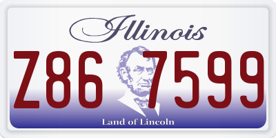 IL license plate Z867599