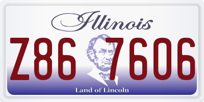 IL license plate Z867606