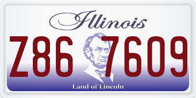 IL license plate Z867609