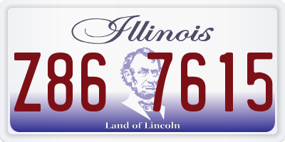 IL license plate Z867615