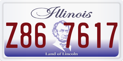 IL license plate Z867617