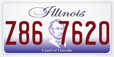 IL license plate Z867620