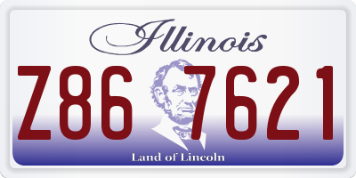 IL license plate Z867621