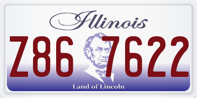 IL license plate Z867622