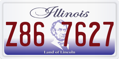 IL license plate Z867627