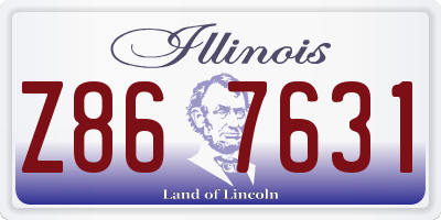 IL license plate Z867631