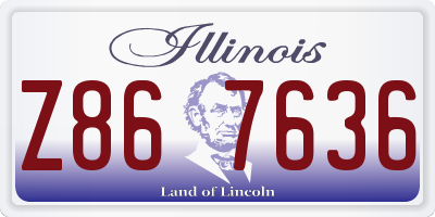 IL license plate Z867636