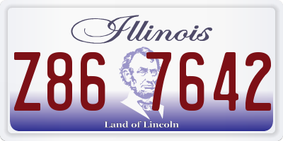IL license plate Z867642