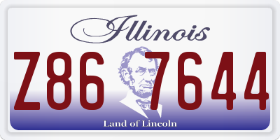 IL license plate Z867644