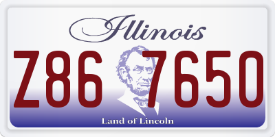 IL license plate Z867650