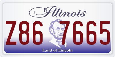 IL license plate Z867665