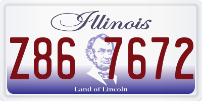 IL license plate Z867672