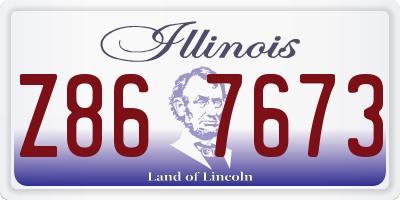 IL license plate Z867673