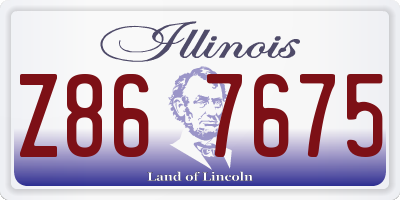 IL license plate Z867675