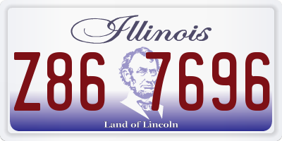 IL license plate Z867696