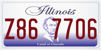 IL license plate Z867706