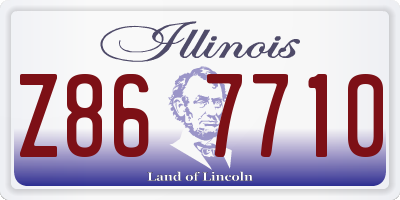 IL license plate Z867710