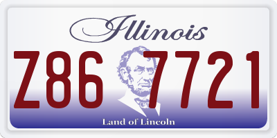 IL license plate Z867721
