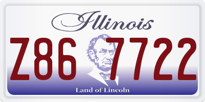 IL license plate Z867722