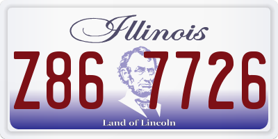 IL license plate Z867726
