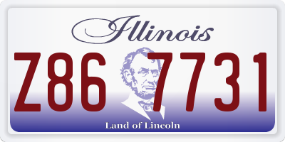 IL license plate Z867731