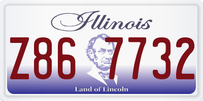 IL license plate Z867732
