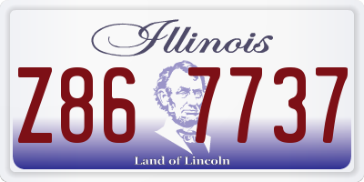 IL license plate Z867737