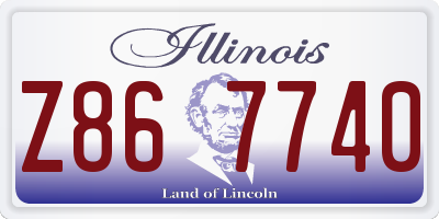 IL license plate Z867740