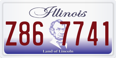 IL license plate Z867741
