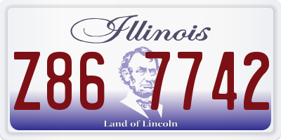 IL license plate Z867742