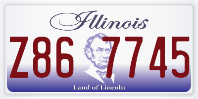 IL license plate Z867745