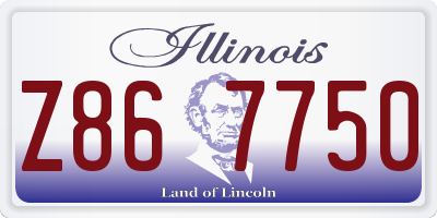 IL license plate Z867750