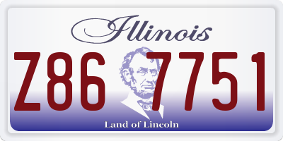 IL license plate Z867751