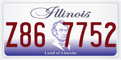 IL license plate Z867752