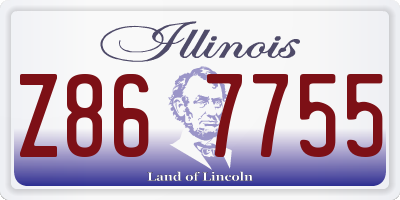 IL license plate Z867755