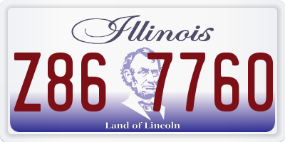 IL license plate Z867760