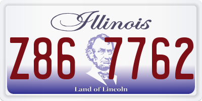 IL license plate Z867762