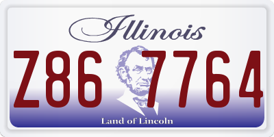 IL license plate Z867764
