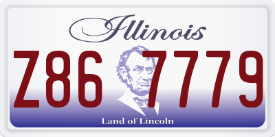IL license plate Z867779
